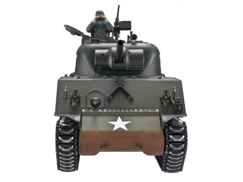 Радиоуправляемый танк Torro Sherman M4A3, 1/16 2.4G, ИК-пушка, деревянная коробка