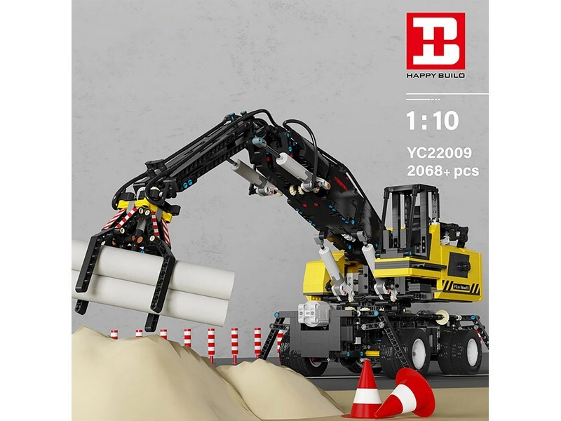 Радиоуправляемый конструктор RCM лесо-погрузчик (2068 деталей)