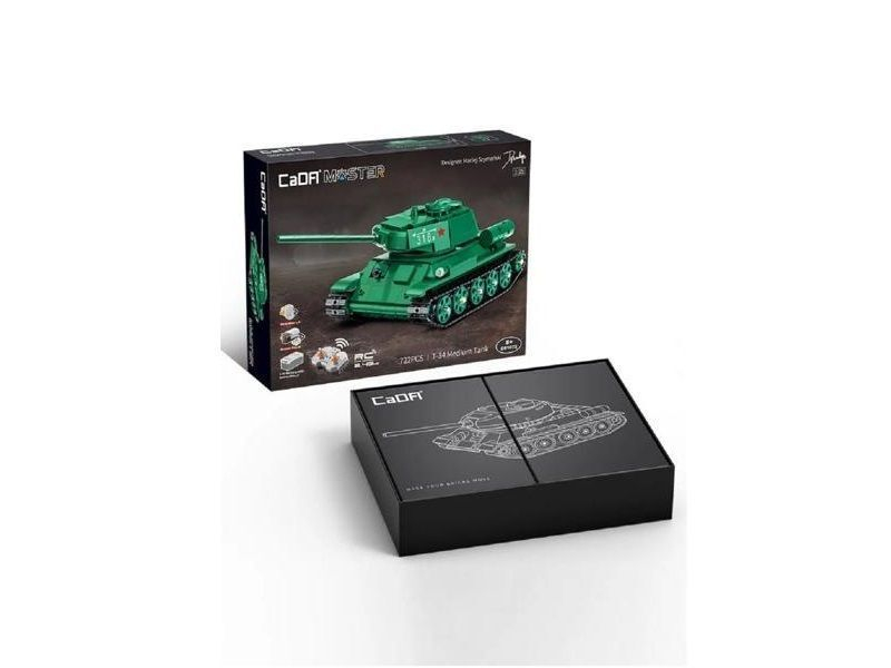 Радиоуправляемый конструктор CaDA MASTER Советский танк Т-34 1/35 (722 детали)