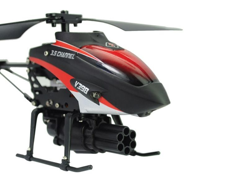 Р/У вертолет WLToys V398 IR RTF стреляет ракетами