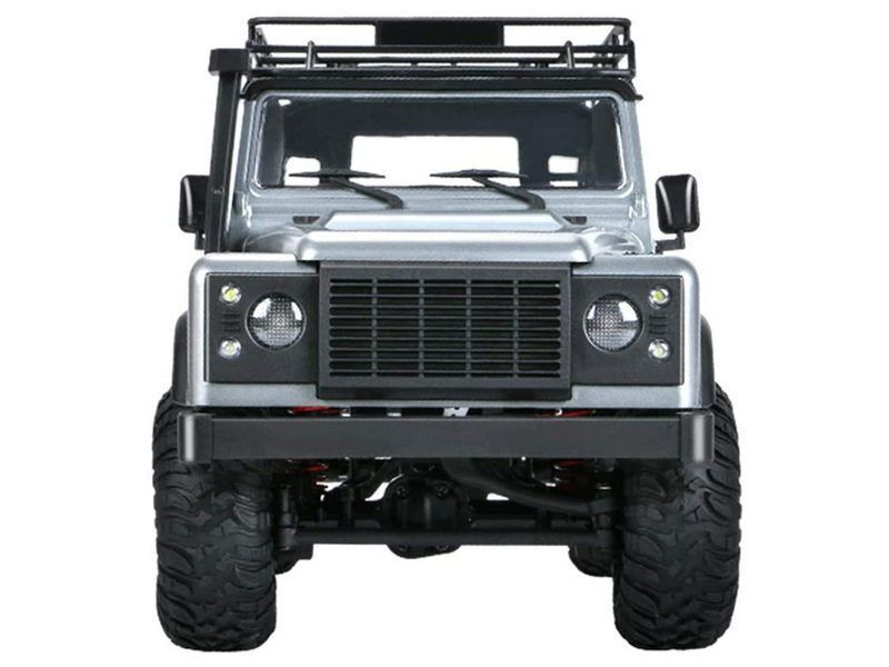 Радиоуправляемая машина MN MODEL англ. внедорожник Defender D90 (серебристый) 4WD 2.4G 1/12 RTR