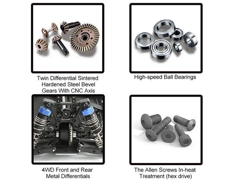 Радиоуправляемый монстр Remo Hobby MMAX (синий) 4WD 2.4G 1/10 RTR