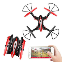 Р/У квадрокоптер Syma X56W Folding Wizard с FPV трансляцией Wi-Fi, барометр, 2.4G RTF