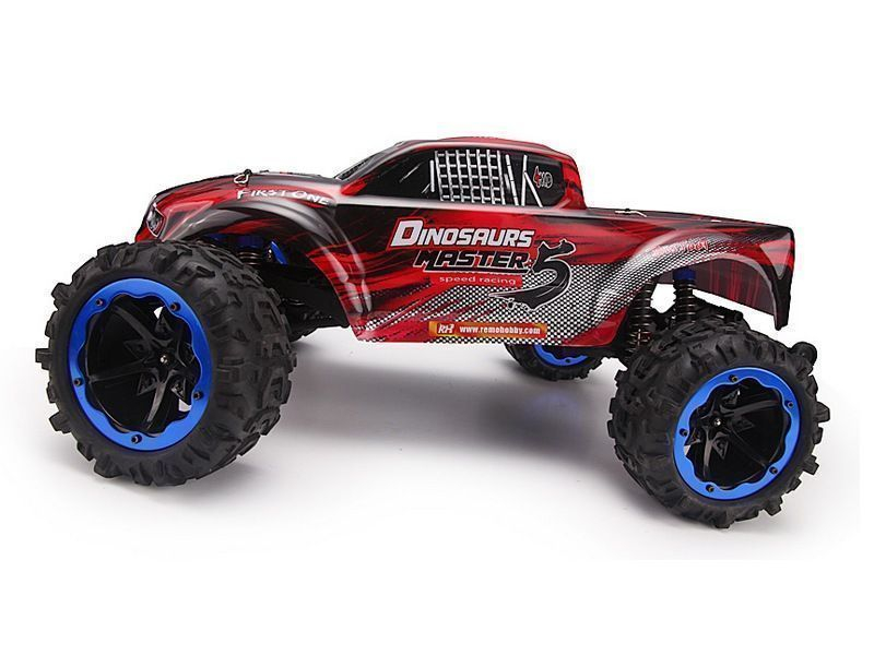 Радиоуправляемый монстр Remo Hobby Dinosaurs Master Brushless (красный) 4WD 2.4G 1/8 RTR