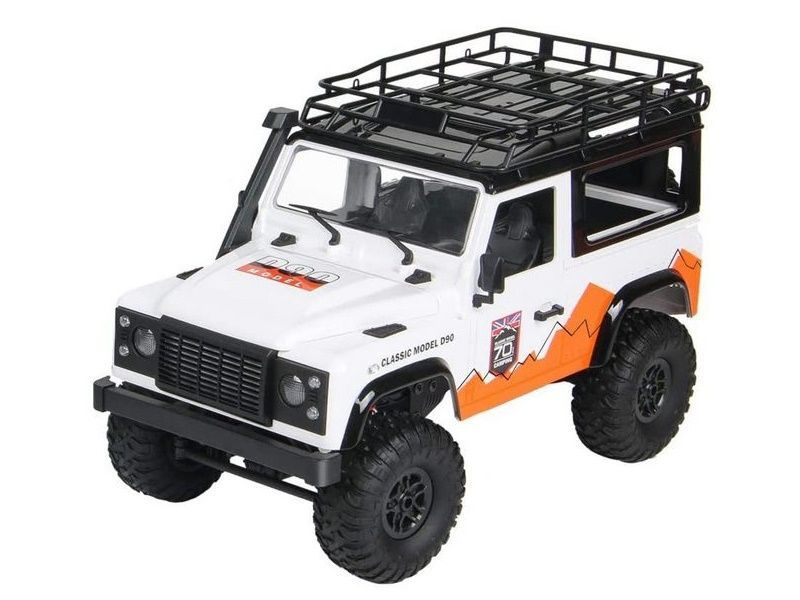 Радиоуправляемая машина MN MODEL английский внедорожник Defender D90 (белый) 4WD 2.4G 1/12 RTR