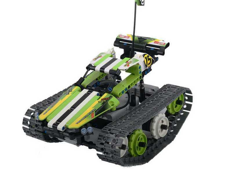 Р/У конструктор Qihui Mechanical Master Скоростной вездеход (353 детали), зеленый