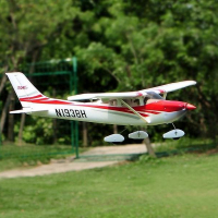 Радиоуправляемый самолет Top RC Cessna 182 400 class синяя 965мм KIT