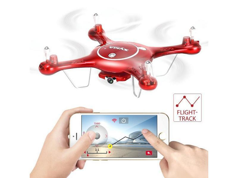 Р/У квадрокоптер Syma X5UW с FPV трансляцией Wi-Fi (HD), барометр 2.4G RTF красный Р/У квадрокоптер Syma X5UW с FPV трансляцией Wi-Fi (HD), барометр 2.4G RTF красный