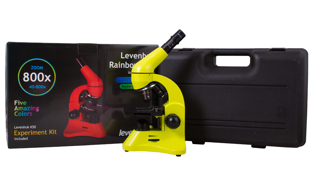 Микроскоп Levenhuk Rainbow 50L Lime\Лайм