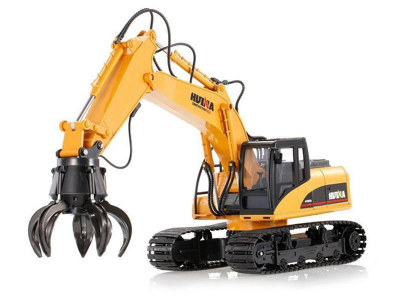 Радиоуправляемый экскаватор c шаровым захватом HUI NA TOYS 2.4G 16CH 1/14 RTR