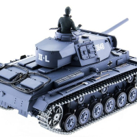 Р/У танк Heng Long 1/16 Panzerkampfwagen III (Германия) 2.4G RTR PRO темно-серый