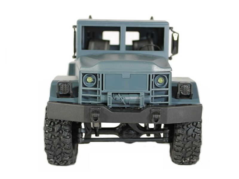 Радиоуправляемая машина MN MODEL военный грузовик (серый) 4WD 2.4G 1/16 RTR