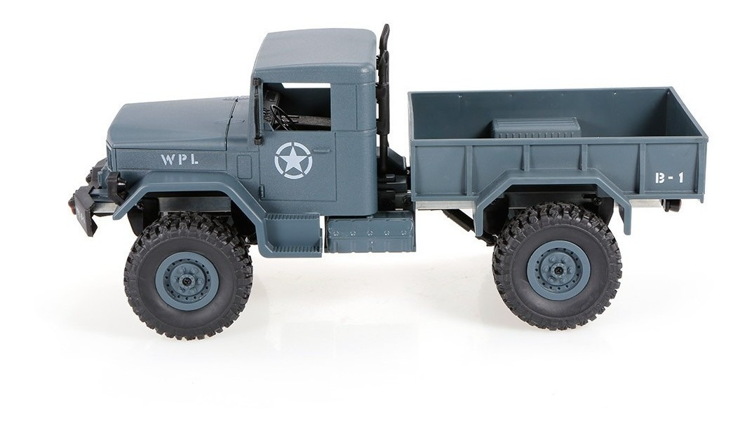 Радиоуправляемая машина WPL военный грузовик (серый) 4WD 2.4G 1/16 KIT Радиоуправляемая машина WPL военный грузовик (серый) 4WD 2.4G 1/16 KIT