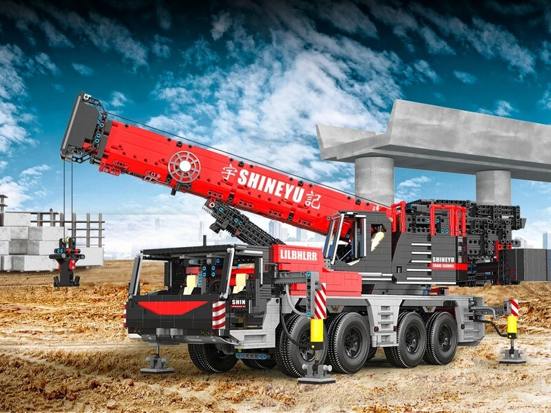 Радиоуправляемый конструктор RCM тяжёлый кран (4885 деталей)