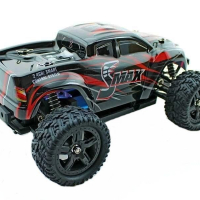 Радиоуправляемый монстр Remo Hobby SMAX Brushless (красный) 4WD 2.4G 1/16 RTR