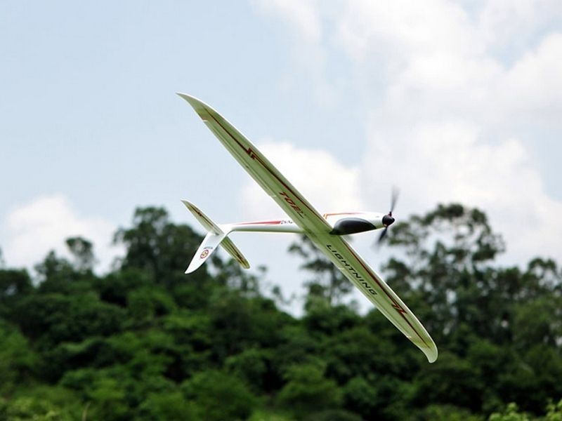 Радиоуправляемый планер Top RC Lightning V2 (Propeller Power System) 1500мм 2.4G 4-ch LiPo RTF Радиоуправляемый планер Top RC Lightning V2 (Propeller Power System) 1500мм 2.4G 4-ch LiPo RTF