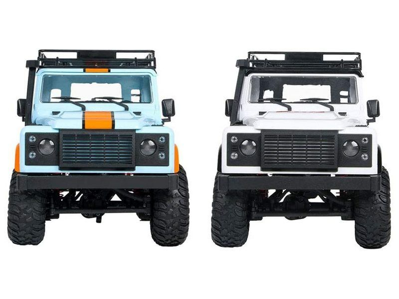 Радиоуправляемая машина MN MODEL англ. внедорожник Defender D90 (серебристый) 4WD 2.4G 1/12 RTR