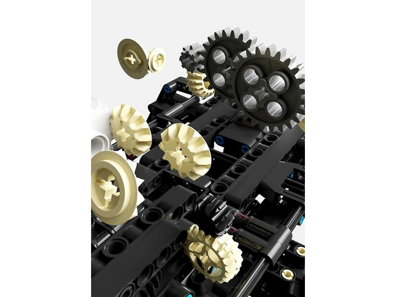 Радиоуправляемый конструктор RCM лесо-погрузчик (2068 деталей)