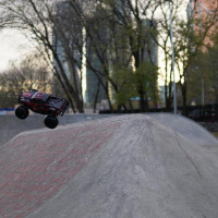 Радиоуправляемый монстр Remo Hobby MMAX (синий) 4WD 2.4G 1/10 RTR