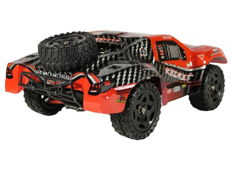 Радиоуправляемый шорт-корс Remo Hobby Rocket Brushless UPGRADE V2.0 (красный) 4WD 2.4G 1/16 RTR