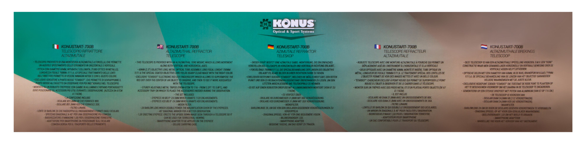 Телескоп Konus Konustart-700B 60/700 AZ