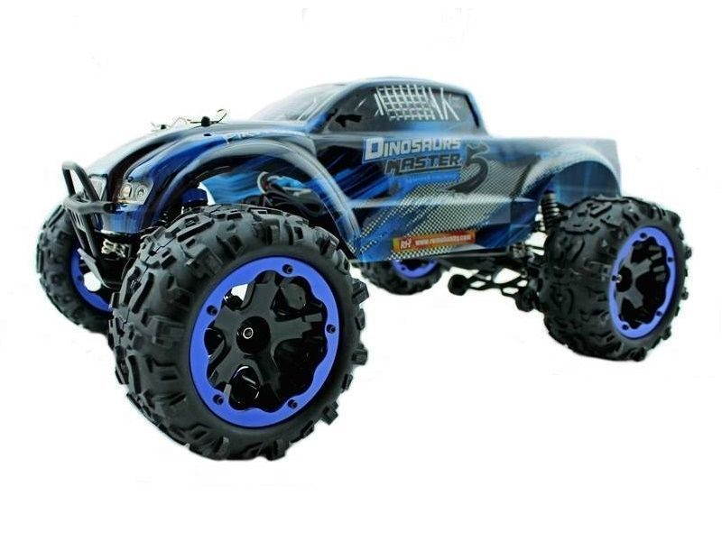 Радиоуправляемый монстр Remo Hobby Dinosaurs Master Brushless (синий) 4WD 2.4G 1/8 RTR