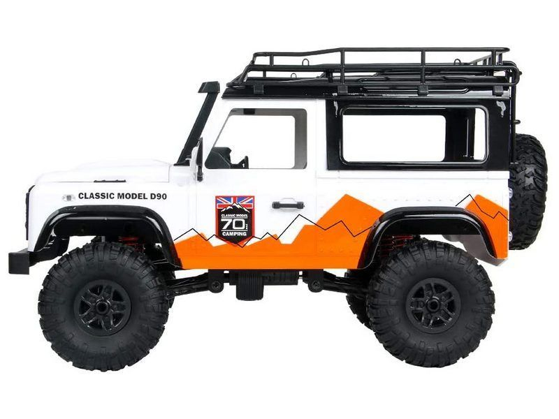 Радиоуправляемая машина MN MODEL английский внедорожник Defender D90 (белый) 4WD 2.4G 1/12 RTR