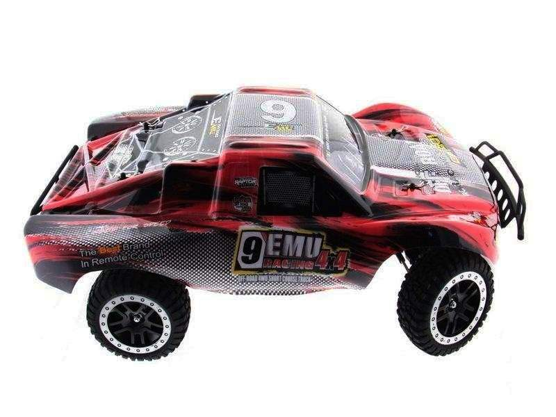 Радиоуправляемый шорт-корс Remo Hobby 9EMU (красный) 4WD 2.4G 1/8 RTR