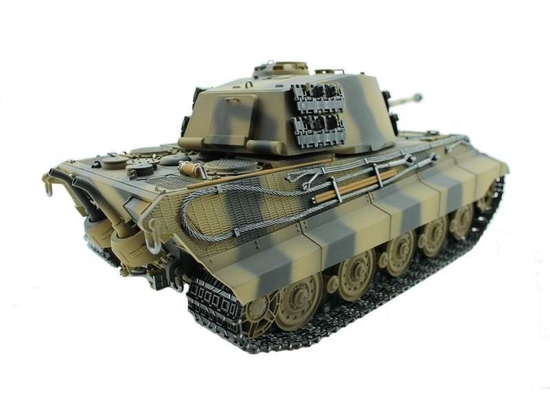 Р/У танк Torro King Tiger (башня Henschel) 1/16 2.4G, ВВ-пушка, деревянная коробка