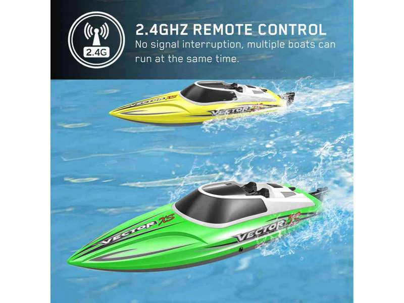 Радиоуправляемый катер Volantex RC Vector XS желтый 2.4G RTR