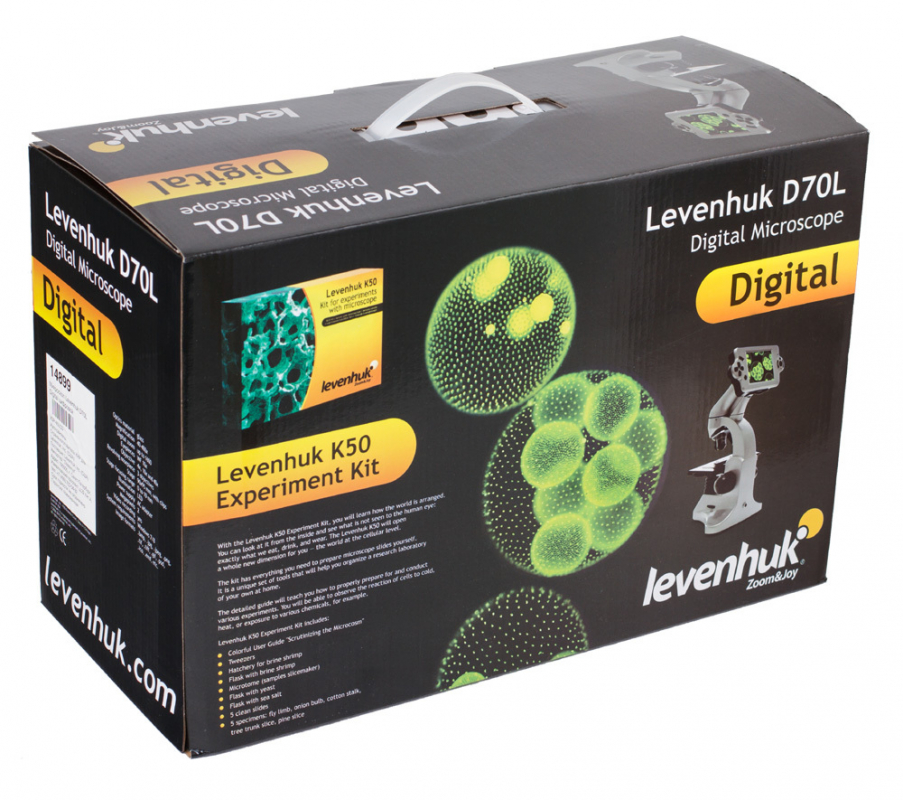 Микроскоп цифровой Levenhuk D70L, монокулярный Микроскоп цифровой Levenhuk D70L, монокулярный