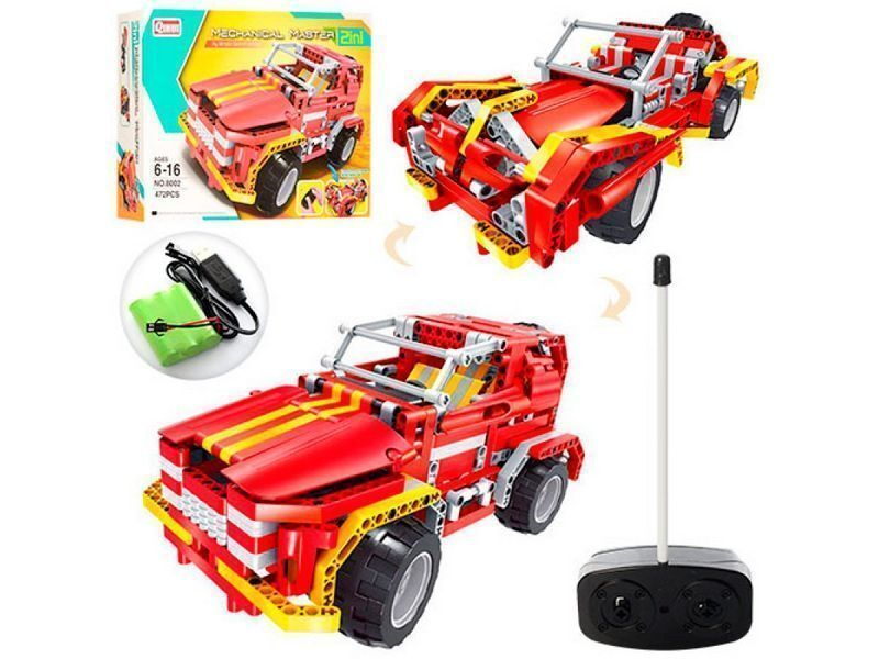 Р/У конструктор Qihui Mechanical Master 2 в 1 Джип и Родстер (472 детали)