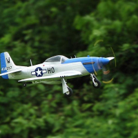 Радиоуправляемый самолет Top RC P-51D синий 750мм 2.4G 4-ch LiPo RTF