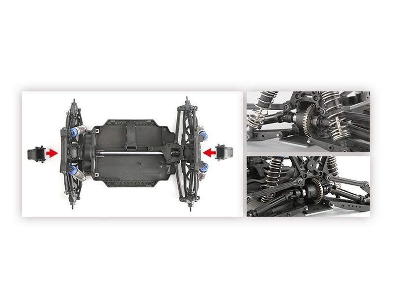 Радиоуправляемый монстр Remo Hobby MMAX (синий) 4WD 2.4G 1/10 RTR