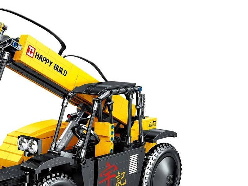 Радиоуправляемый конструктор RCM вилочный погрузчик (1458+ деталей)