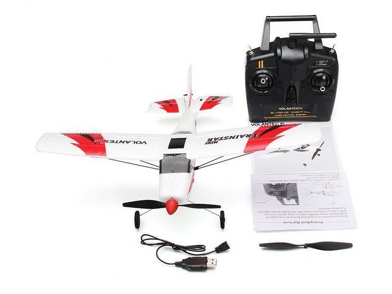Радиоуправляемый самолет Volantex RC TrainStar Mini 400мм 2.4G LiPo RTF with Gyro Радиоуправляемый самолет Volantex RC TrainStar Mini 400мм 2.4G LiPo RTF with Gyro