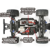 Радиоуправляемый монстр Remo Hobby MMAX PRO (красный) Li-Po 4WD 2.4G 1/10 RTR