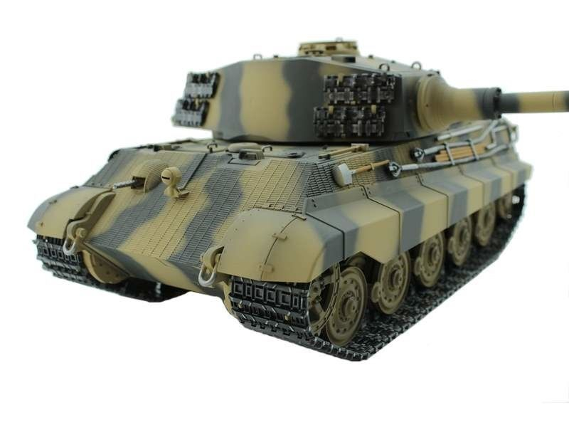 Р/У танк Torro King Tiger (башня Henschel) 1/16 2.4G, ВВ-пушка, деревянная коробка