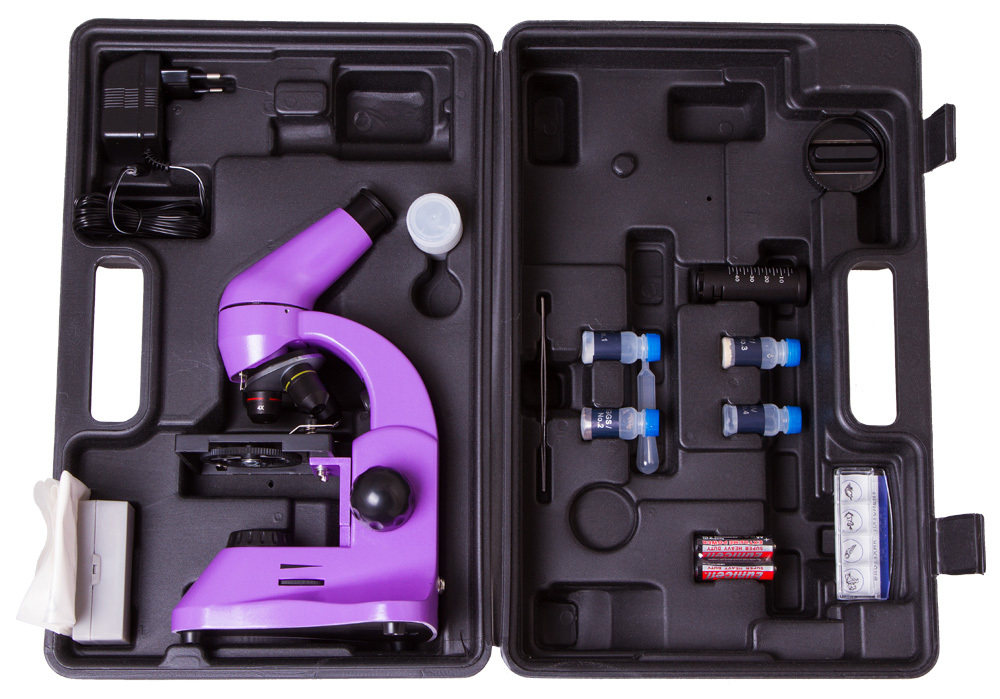 Микроскоп Levenhuk Rainbow 50L PLUS Amethyst\Аметист