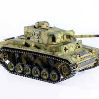 Р/У танк Taigen 1/16 Panzerkampfwagen III (Германия) дым, свет (для ИК боя) V3 2.4G RTR камуфляж