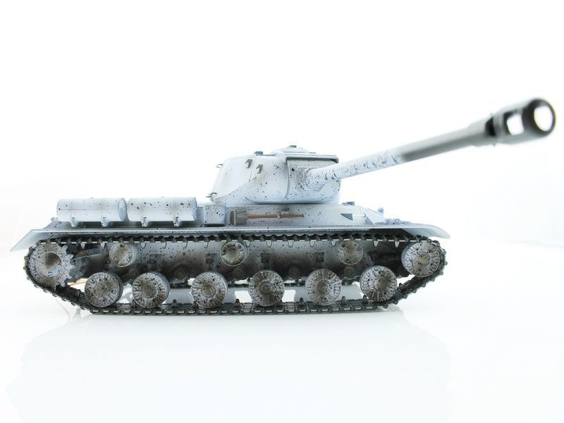 Радиоуправляемый танк Taigen 1/16 ИС-2 модель 1944, СССР, зимний, 2.4G, деревянная коробка Радиоуправляемый танк Taigen 1/16 ИС-2 модель 1944, СССР, зимний, 2.4G, деревянная коробка