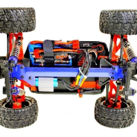 Радиоуправляемый монстр Remo Hobby SMAX Brushless UPGRADE (синий) 4WD 2.4G 1/16 RTR