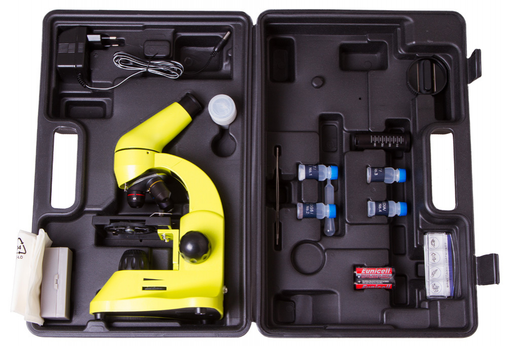 Микроскоп Levenhuk Rainbow 50L Lime\Лайм