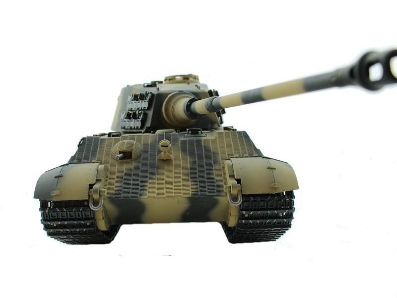 Р/У танк Torro King Tiger (башня Henschel) 1/16 2.4G, ВВ-пушка, деревянная коробка