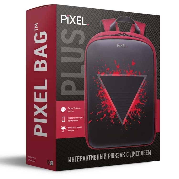 Рюкзак с дисплеем Pixel PLUS 2.0 - Black Moon (чёрный) Рюкзак с дисплеем Pixel PLUS 2.0 - Black Moon (чёрный)