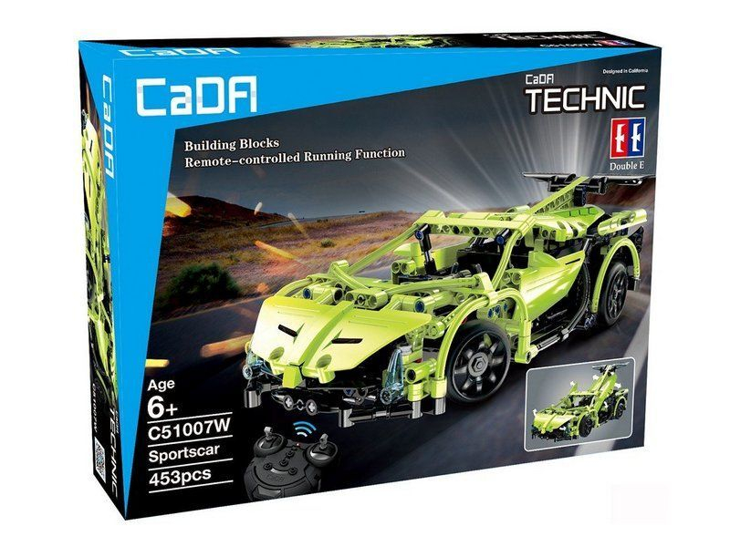 Р/У конструктор CaDA Technic спортивная машина (453 детали)