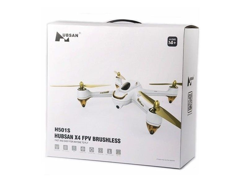 Р/У квадрокоптер Hubsan X4 GPS, FHD+FPV, автовозврат, удержание, следуй за мной, 2.4G (белый)