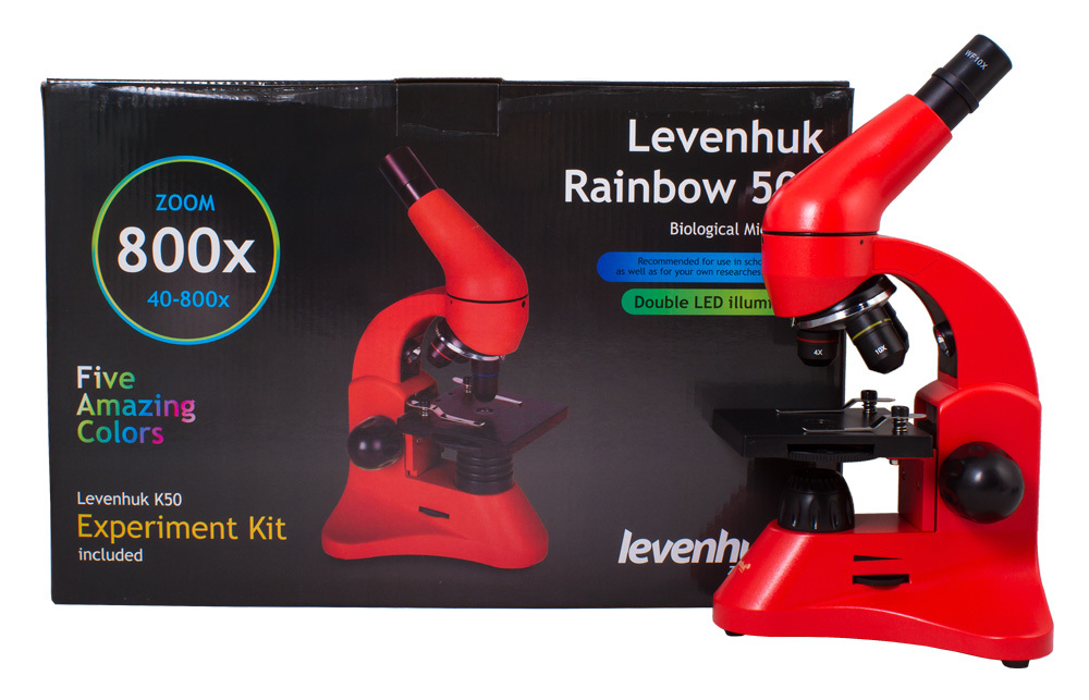 Микроскоп Levenhuk Rainbow 50L Orange\Апельсин