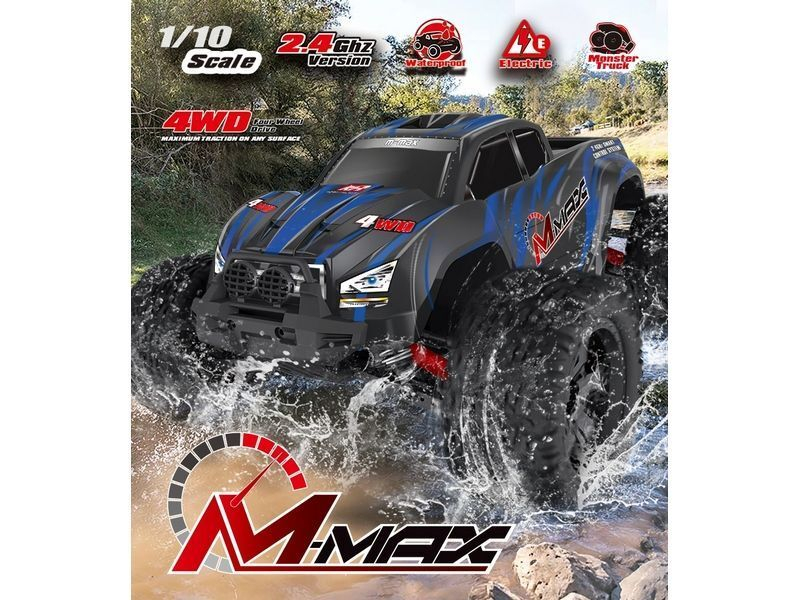 Радиоуправляемый монстр Remo Hobby MMAX (синий) 4WD 2.4G 1/10 RTR