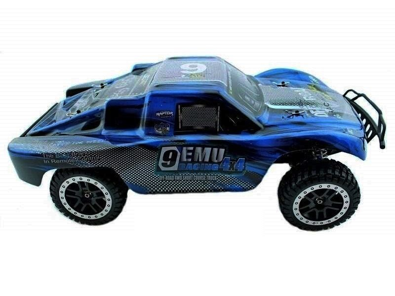 Радиоуправляемый шорт-корс Remo Hobby 9EMU (синий) 4WD 2.4G 1/8 RTR